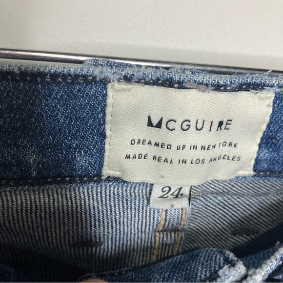 McGuire Valletta straight crop jeans with raw hem size 25 - Picture 7 of 11
